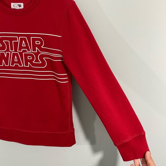 GAP X Star Wars Youth Red Fleece Lined Sweatshirt Size L (10) - Picture 6 of 7